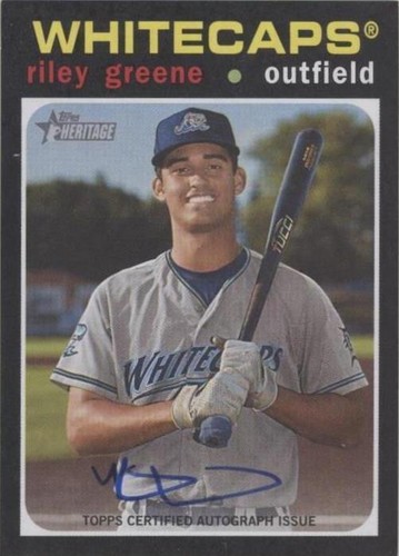 2020 Topps Heritage Minor League Edition - Riley Greene #ROA-RG