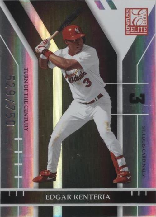 2004 Donruss Elite - Edgar Renteria #144 Turn of the Century /750 for ...