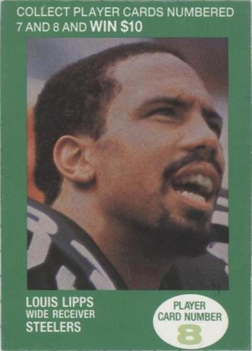 1990 BP NFL Players Match 2 Trading Card Game Louis Lipps #8