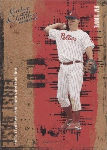 2005 Donruss Leather & Lumber - Jim Thome #65