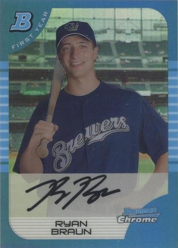 2013 Bowman - Ryan Braun #BDP168