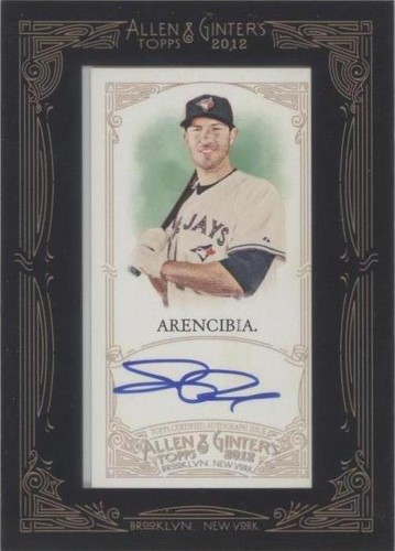 2012 Topps Allen & Ginter's - J.P. Arencibia #AGA-JPA