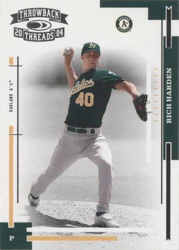 2004 Donruss Throwback Threads - Rich Harden #150