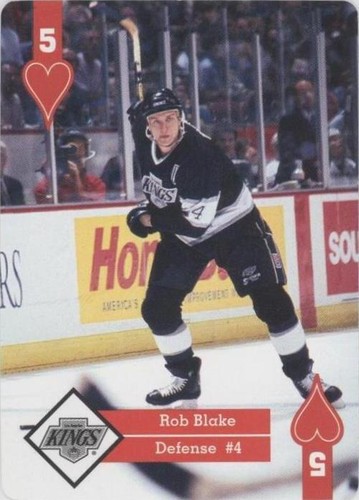 1995-96 Hoyle Western Conference Playing Cards - Rob Blake #5H