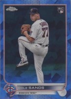 2022 Topps Chrome Update Series Sapphire Edition - Cole Sands #US208