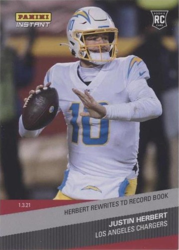 2020 Panini Instant NFL Justin Herbert #195
