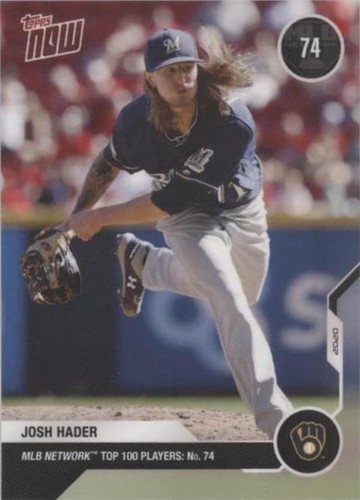 2020 Topps Now MLB Network Top 100 Players - Josh Hader #MN74