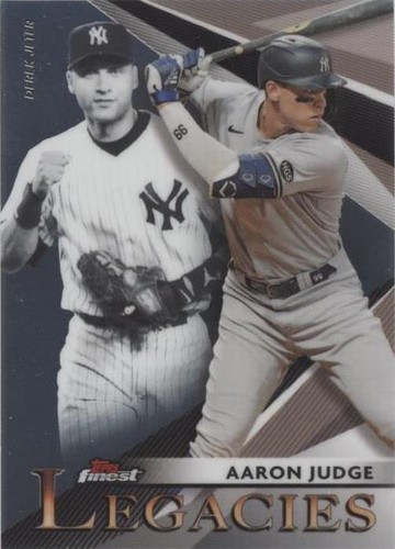 2021 Topps Finest - Aaron Judge Derek Jeter #FL-AJ