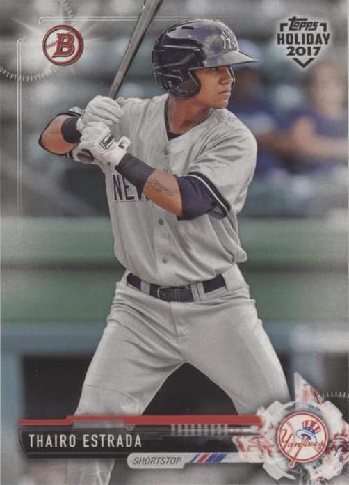 2017 Topps Holiday Bowman - Thairo Estrada #TH-TE