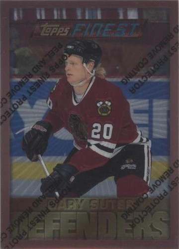 1995-96 Topps Finest - Gary Suter #126