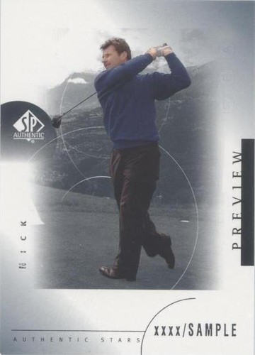 2001 SP Authentic Preview - Nick Faldo #44