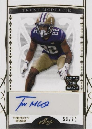 2022 Leaf Trinity Trent McDuffie #BA-TM1