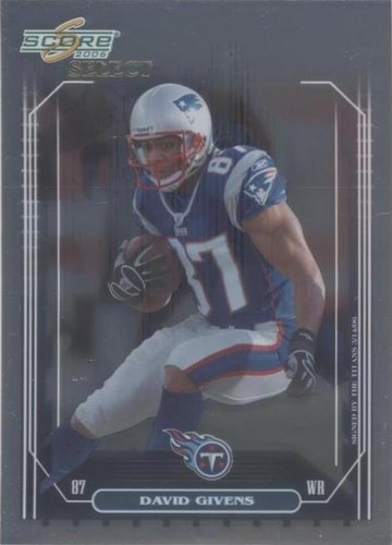2006 Score Select David Givens #170