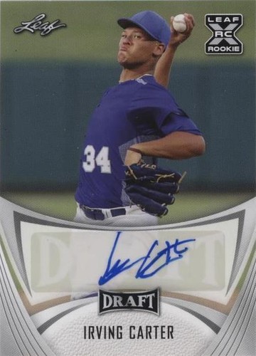 2021 Leaf Draft - Irving Carter #BA-IC1