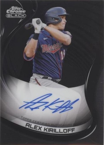 2022 Topps Chrome Black - Alex Kirilloff #CBA-AK
