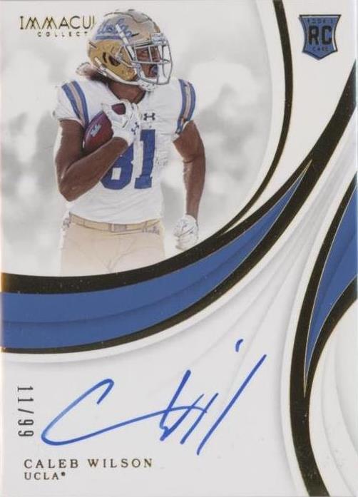 2019 Panini Immaculate Collection Collegiate Caleb Wilson #156