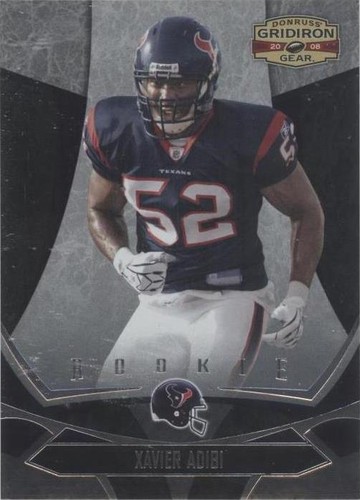 2008 Donruss Gridiron Gear Xavier Adibi #199