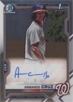 2021 Bowman Chrome - Armando Cruz #CPA-AC