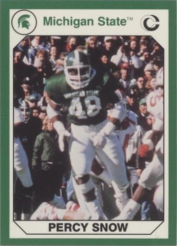 1990 Collegiate Collection Michigan State Spartans Percy Snow #82