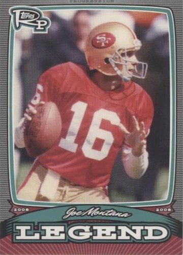 2008 Topps Rookie Progression Joe Montana #PL-JM