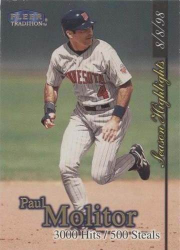 1998 Fleer Tradition Update - Paul Molitor #U6