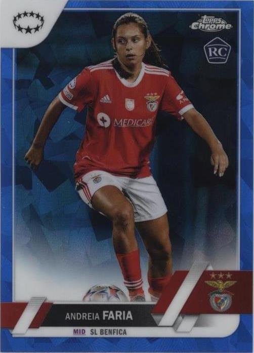 2022-23 Topps Chrome Uefa Women's Champions League Sapphire Edition Andreia Faria #21
