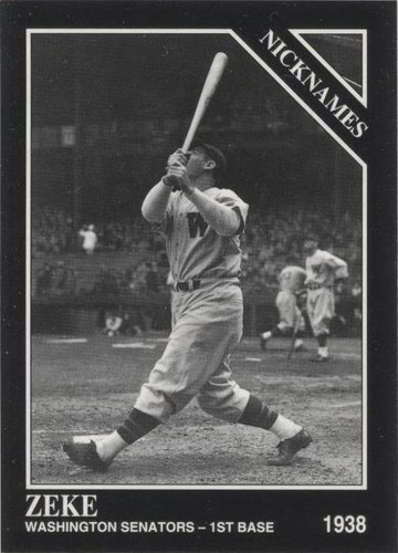 1993 The Sporting News Conlon Collection - Zeke Bonura #738