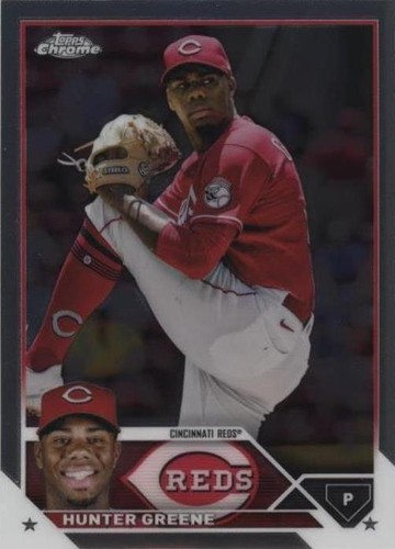 2025 TOPPS CHROME HUNTER GREENE CHROME SP X-FRACTOR REFRACTOR CARD