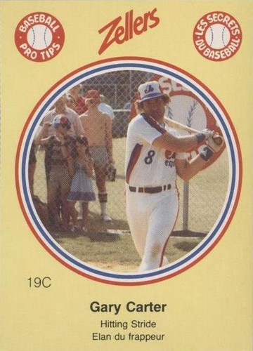 1982 Zellers Baseball Pro Tips Montreal Expos - Gary Carter #19C