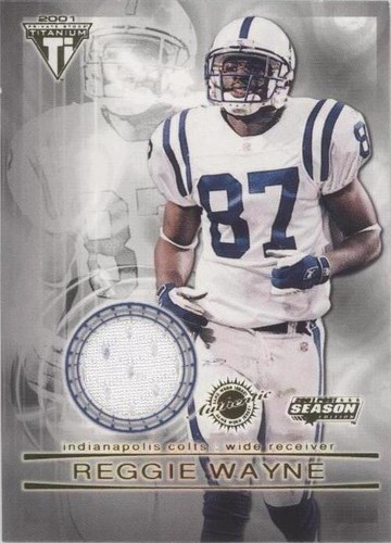 2001 Pacific Private Stock Titanium Postseason Reggie Wayne #50
