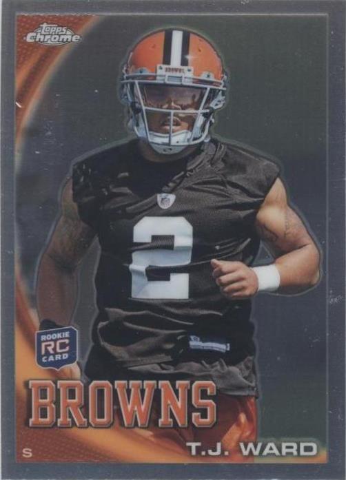 2010 Topps Chrome T.J. Ward #C149