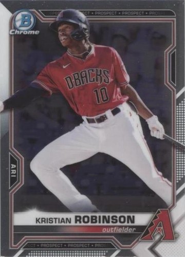 2021 Bowman Chrome - Kristian Robinson #BCP-158