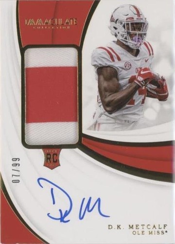 2019 Panini Immaculate Collection Collegiate DK Metcalf #142
