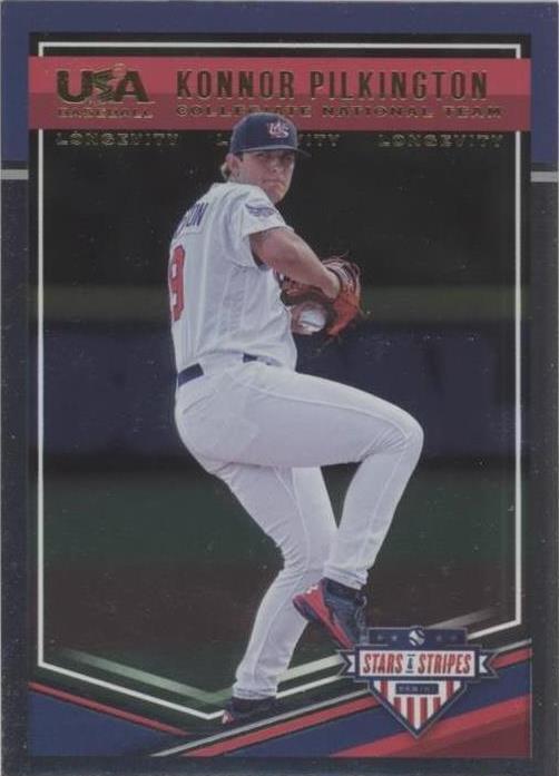 2018 Panini USA Baseball Stars & Stripes Longevity - Konnor Pilkington #14