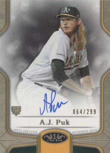 2020 Topps Tier One - A.J. Puk #BOA-APU