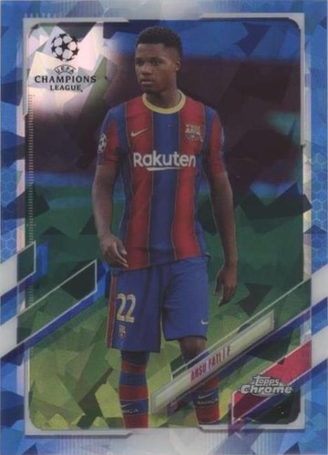 2020-21 Topps Chrome UCL Sapphire Edition Ansu Fati #15