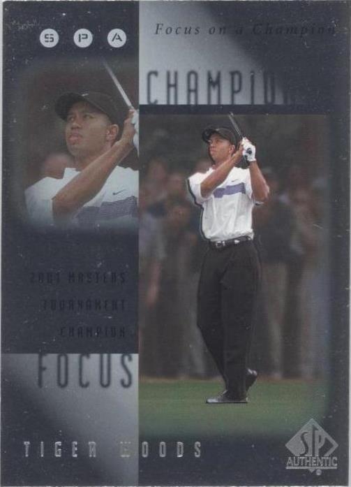 2001 SP Autêntico - Tiger Woods #FC4