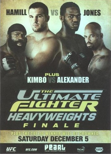 TUF 10 Finale Signed event poster SBC Jon Jones only loss