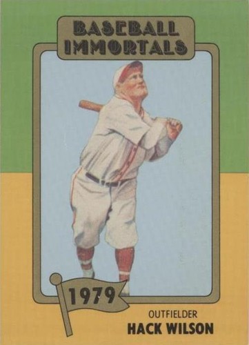 1980-84 SSPC Baseball Immortals 1st Printing - Hack Wilson #169