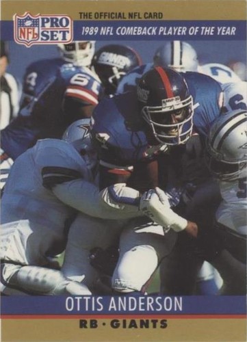 1990 Pro Set FACT Cincinnati Ottis Anderson #7