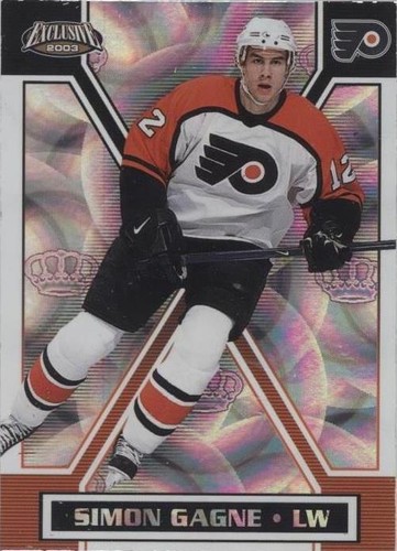 2002-03 Pacific Exclusive - Simon Gagne #126