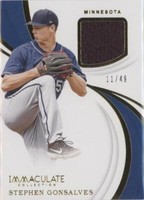 2019 Panini Immaculate Collection - Stephen Gonsalves #IS-SG