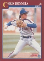 1991 Score Rookie & Traded - Chris Donnels #104T