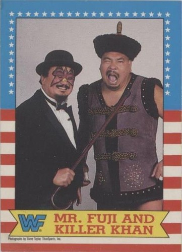 1987 O-Pee-Chee WWF - Killer Khan Mr. Fuji #17