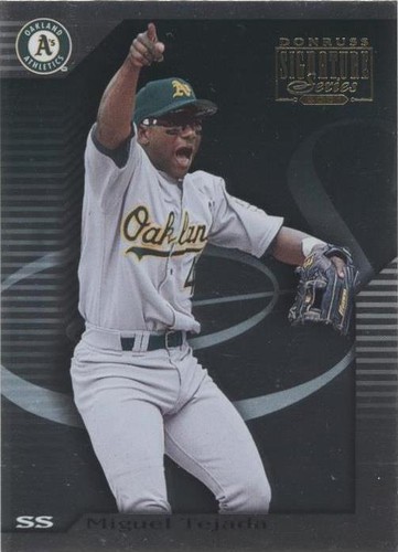2001 Donruss Signature Series - Miguel Tejada #77