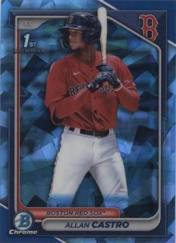 2024 Bowman Allan Castro 1st Blue Lunar Refractor Auto #'d/150