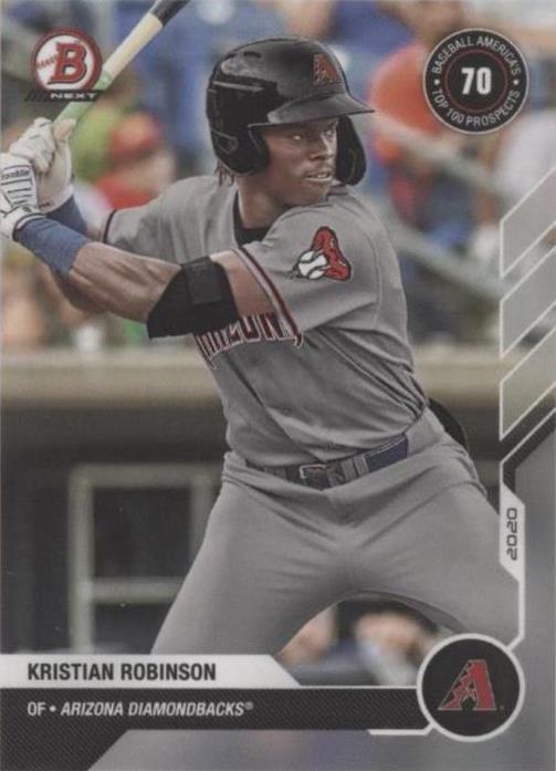 2020-21 Bowman Next Topps Now Baseball America Top 100 Prospects - Kristian Robinson #BA-15