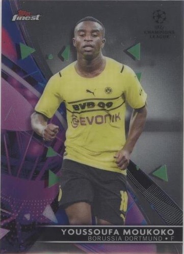 2021-22 Topps Finest UCL Youssoufa Moukoko #85