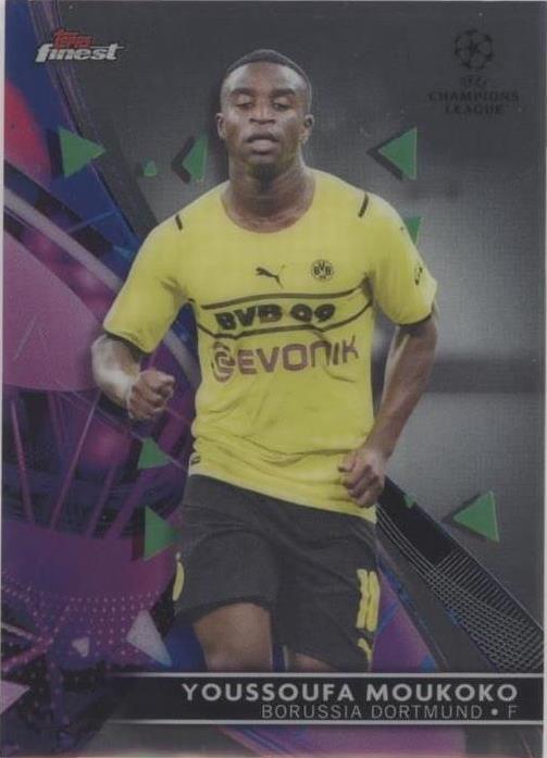 2021-22 Topps Finest UCL Youssoufa Moukoko #85