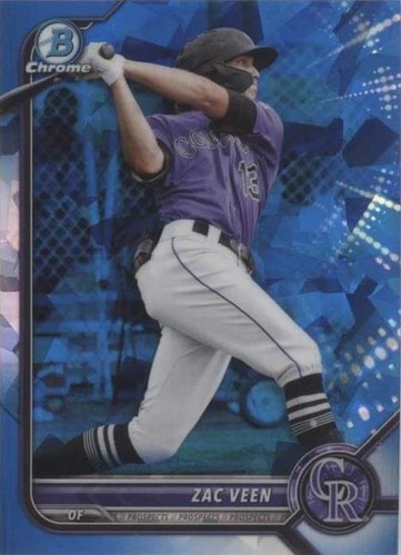 Zac Veen Rockies 2021 Bowman Chrome #BCP-183 MOJO REFRACTOR | eBay